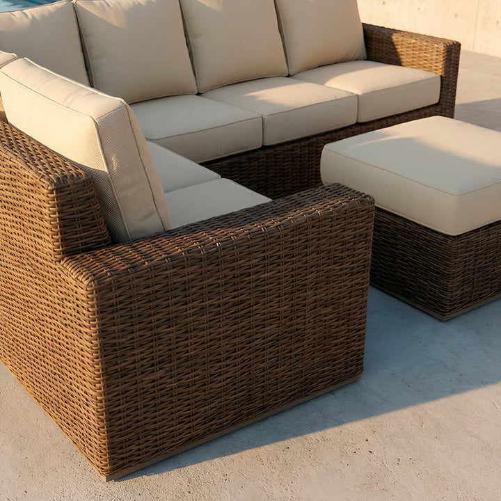 Valencia Modular Armless Insert || Brown/Cream