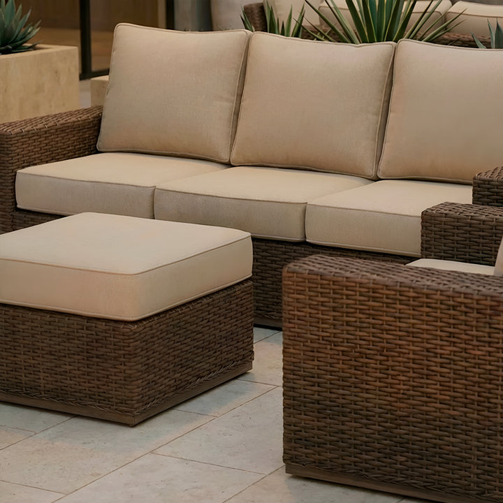 Valencia Ottoman || Brown/Cream