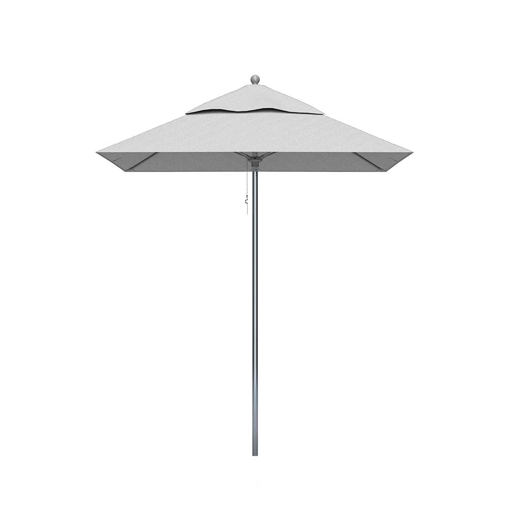6.5' Square Fiberglass Market Umbrella - Pulley Lift