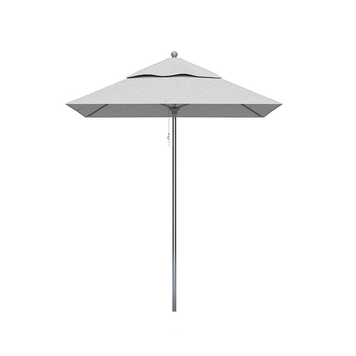 6.5' Square Fiberglass Market Umbrella - Pulley Lift