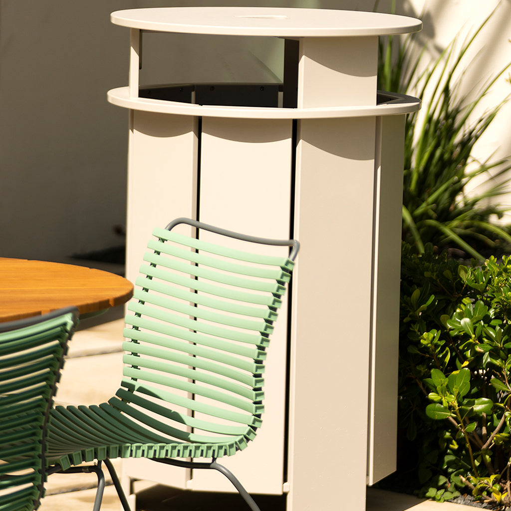 Aqua Round Resin Trash Bin