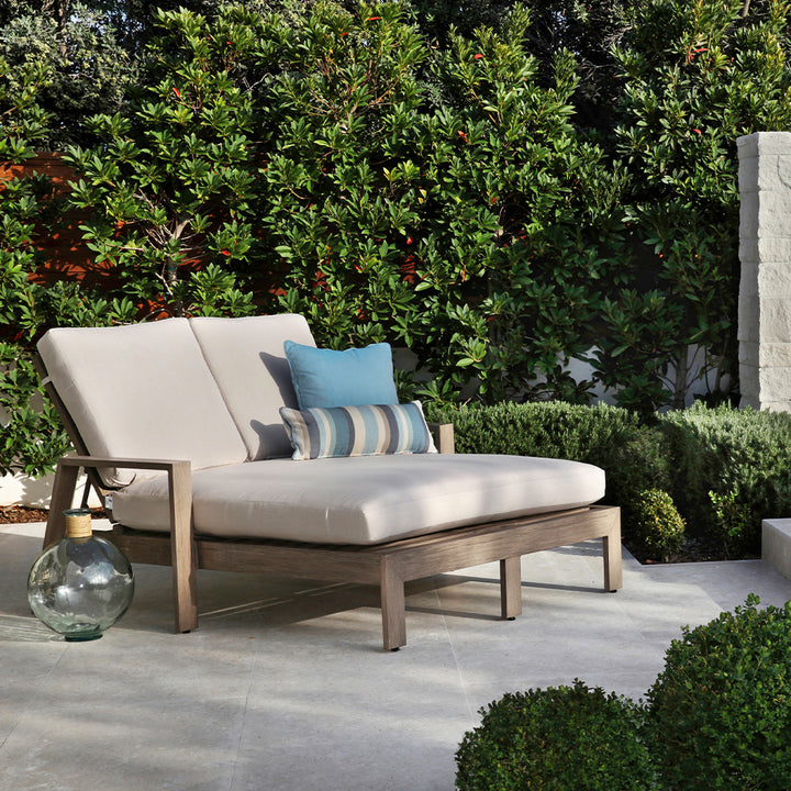 Kiawah Double Chaise Lounge || Driftwood