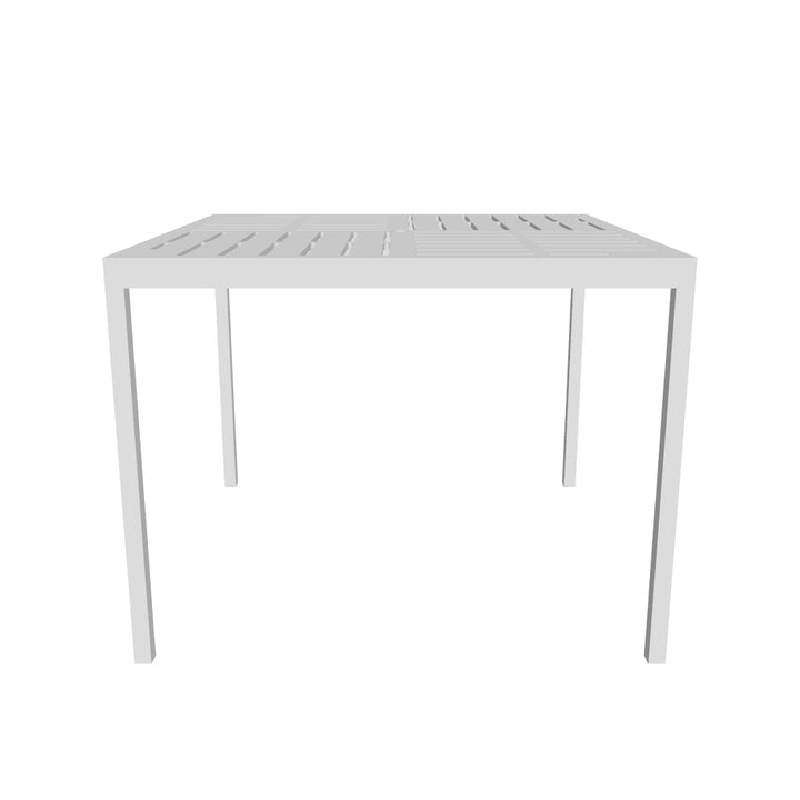 Curv 39" Square Aluminum Dining Table