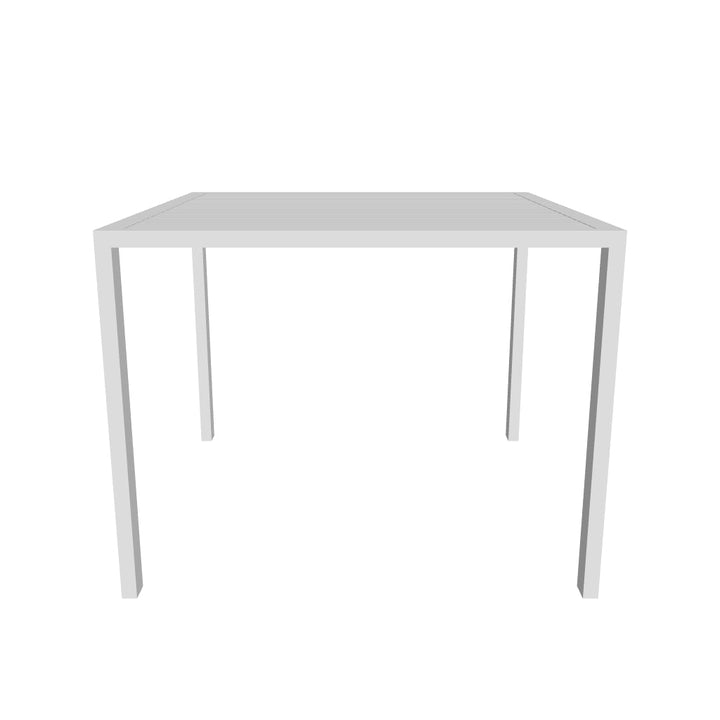 Curv 39" Square Aluminum Dining Table