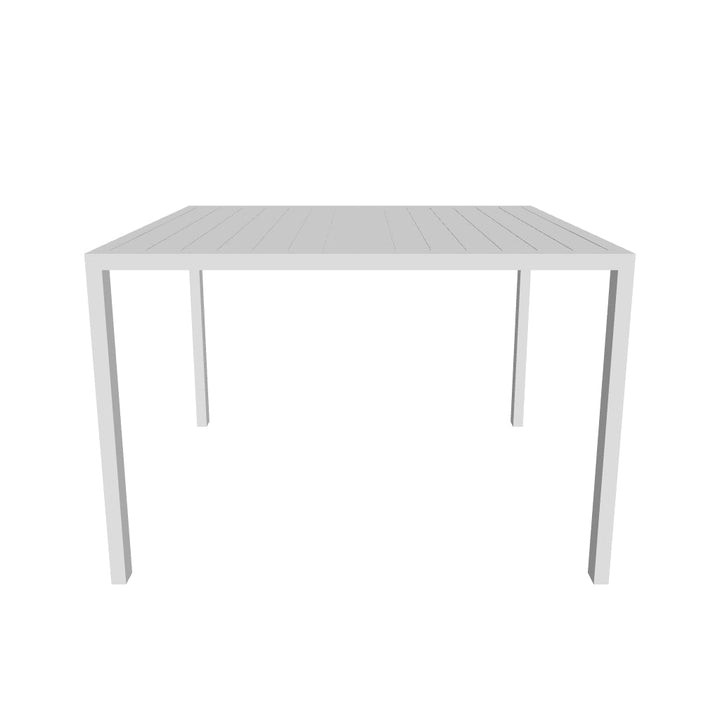 Curv 42" Square Aluminum Dining Table