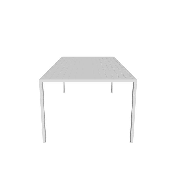 Curv 84" X 42" Rectangular Aluminum Dining Table