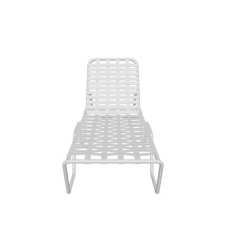 Classic Cross Weave Chaise Lounge