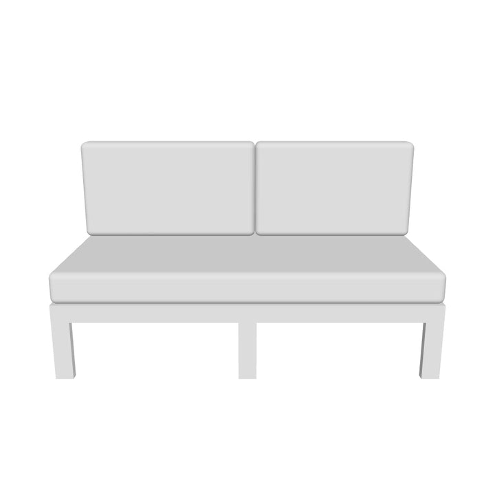 Curv Armless Loveseat