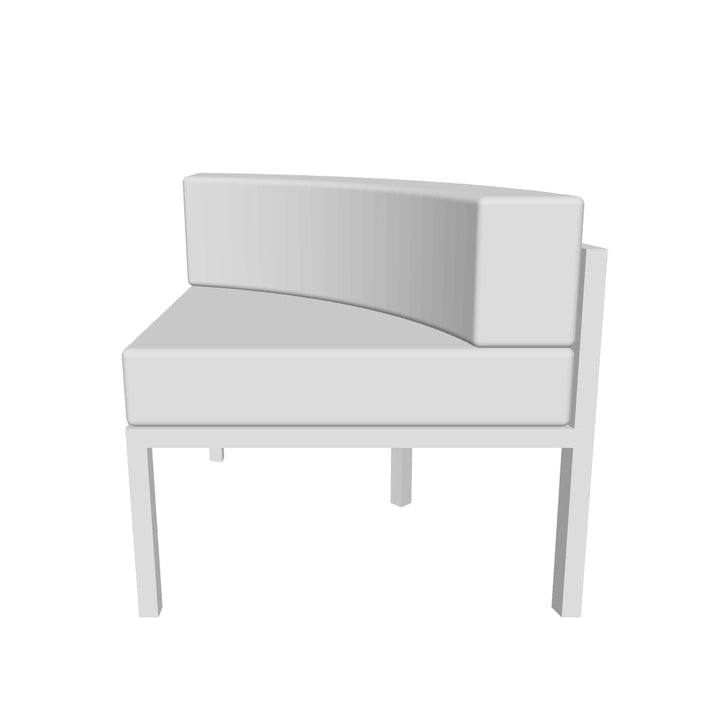Luxe Curved Sectional Corner Unit