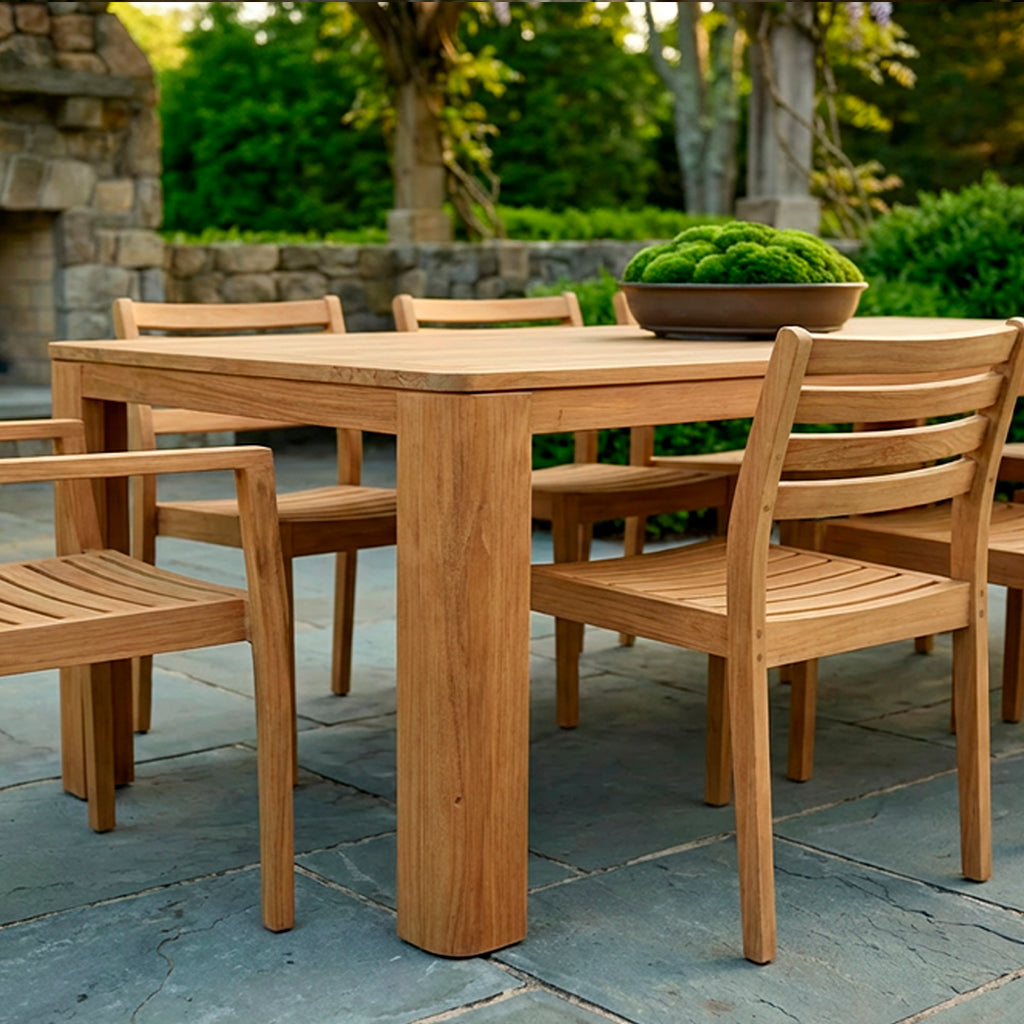Avalon Rectangular Dining Table || Teak