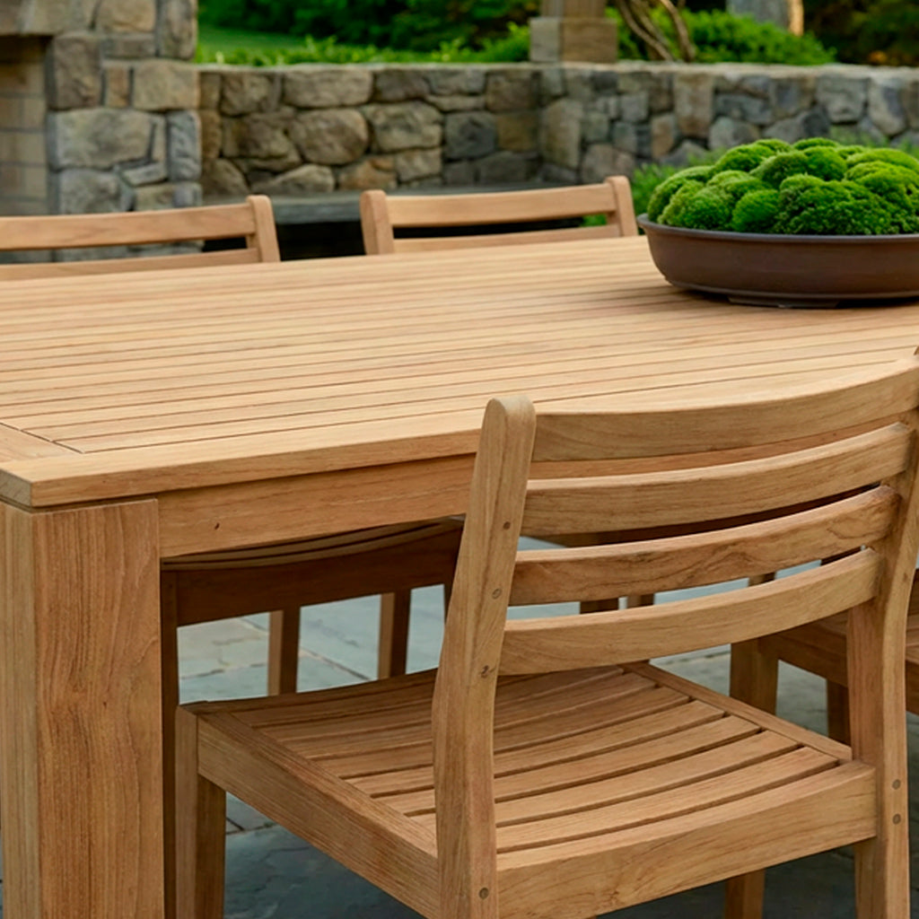 Avalon Rectangular Dining Table || Teak