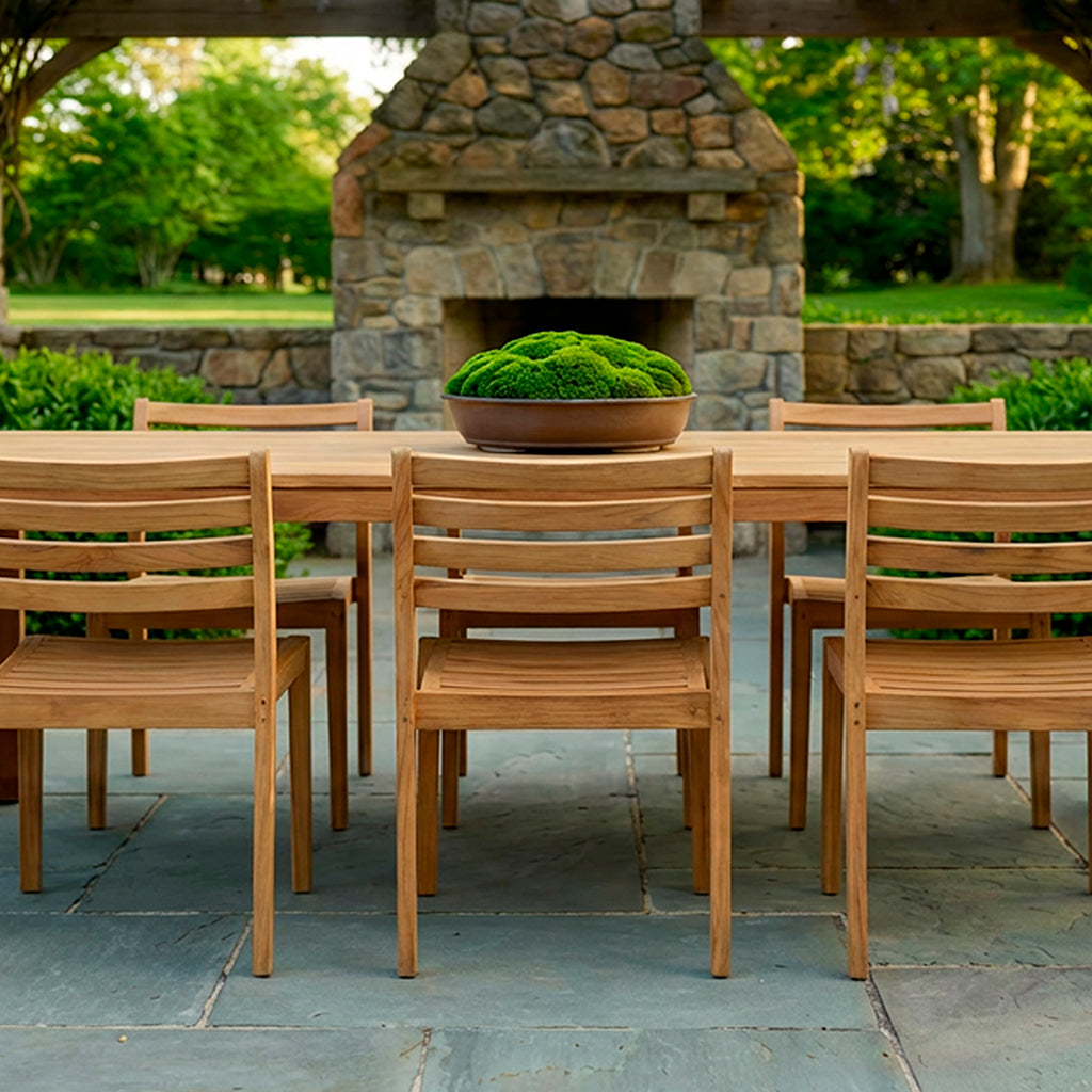 Avalon Rectangular Dining Table || Teak