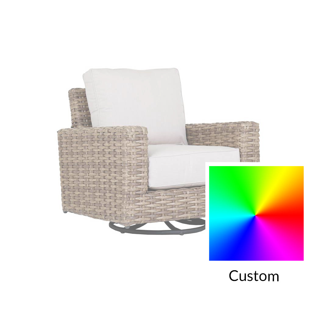 Amelia Swivel Arm Chair || Aged Tobacco