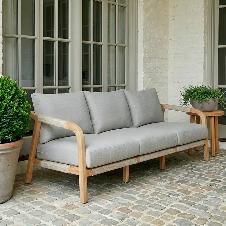 Montparnasse Sofa || Teak/Grey