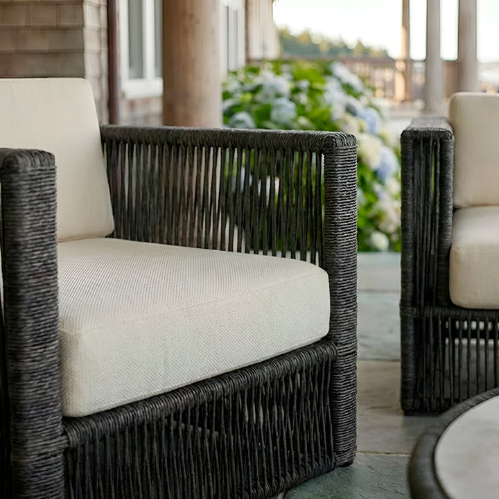 Saranac Arm Chair || Black/White