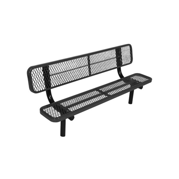 6' Park Bench with Back